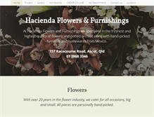 Tablet Screenshot of haciendaflowers.com.au
